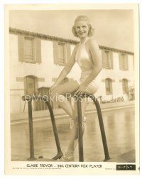 6t035 CLAIRE TREVOR 8x10.25 still '35 by swimming pool in skimpy bathing suit with halter top!