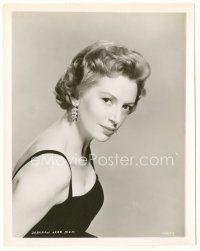 6t045 DEBORAH KERR 8x10.25 still '50s looking gorgeous in black dress & cool earrings!