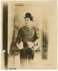 6t530 ED WYNN 8x10 still '20s standing in doorway with broken plate with trademark hat & glasses!