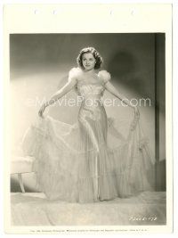6t060 ELEANORE WHITNEY 8x11 key book still '36 modeling pretty pink tulle dress from Clarence!