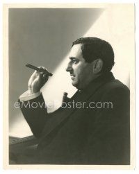 6t544 ERNST LUBITSCH 8x10.25 still '28 smoking one of the dozens of cigars he smoked each day!