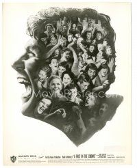 6t547 FACE IN THE CROWD 8x10.25 still '57 art of Andy Griffith with superimposed fans from 1sheet!