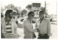6t583 GETAWAY candid deluxe 6.75x10 still '72 Sam Peckinpah shaking hands w/Steve McQueen by Traxel