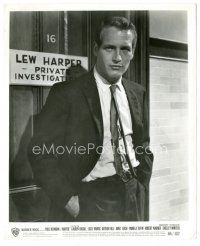 6t612 HARPER 8.25x10 still '66 c/u of Paul Newman as Lew Harper standing outside his office!