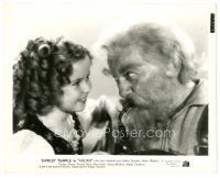 6t618 HEIDI 8x10 still '37 c/u of cute Shirley Temple smiling at Jean Hersholt with cool pipe!