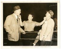 6t625 HERE COME THE CO-EDS candid 8.25x10 still '45 Lou Costello pretends to KO 2 big guys at once!
