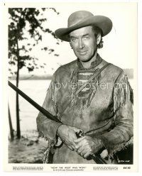6t637 HOW THE WEST WAS WON 8.25x10.25 still '64 James Stewart as mountain man Linus Rawlings!