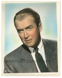 6t248 JAMES STEWART color 8x10.25 still '55 portrait in suit & tie while making Man From Laramie!