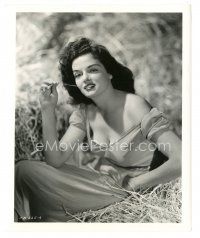 6t087 JANE RUSSELL 8.25x10 still '41 sexiest portrait showing too much skin from Outlaw by Hurrell
