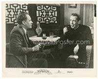6t713 LEFT HAND OF GOD 8x10.25 still '55 priest Humphrey Bogart smoking pipe with E.G. Marshall!