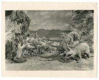 6t728 LOST WORLD 8x10 still '25 wonderful fx image of dinosaurs fighting in stop motion!