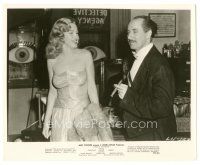 6t730 LOVE HAPPY 8.25x10 still R53 leering Groucho Marx with cigar & sexiest young Marilyn Monroe!