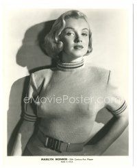 6t138 MARILYN MONROE 8.25x10 still '51 portrait wearing tight sweater from Home Town Story!