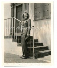 6t142 MARTHA O'DRISCOLL 8.25x10 still '43 wearing slack-suit that's as trimly tailored as uniform!