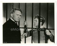 6t760 MEN OF BOYS TOWN deluxe 8x10 still '41 Spencer Tracy with Mickey Rooney behind bars!