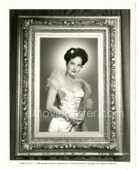6t146 MERLE OBERON 8.25x10 still '46 portrait in fancy dress in picture frame from Temptation!