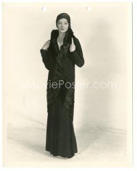 6t150 MYRNA LOY 8x10 key book still '31 full-length in cool black dress from Fox's Body and Soul!