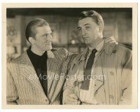 6t808 OUT OF THE PAST 8x10.25 still '47 wonderful close up of Kirk Douglas & Robert Mitchum!