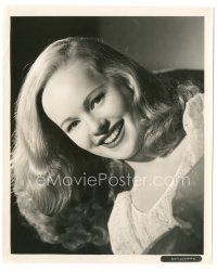 6t160 PEGGY CUMMINS 8.25x10 still '40s great close smiling portrait while at 20th Century-Fox!