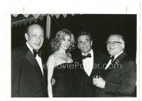 6t822 PETER FALK 8.25x10 publicity still '80s in tuxedo with his beautiful young wife & two guys!