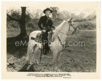 6t831 PRIDE OF THE WEST 8x10.25 still R48 great c/u of William Boyd as Hopalong Cassidy on horse!