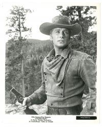 6t905 STAGECOACH 8.25x10 still '66 close portrait of cowboy Alex Cord holding rifle!