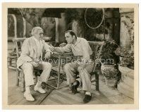6t985 WHERE EAST IS EAST 8x10.25 still '29 Lon Chaney Sr. at table explaining how it is to old guy