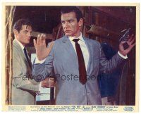 6t228 DR. NO color English FOH LC '62 Jack Lord catches Sean Connery off guard at gunpoint!