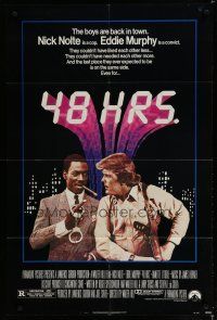 6w009 48 HRS. 1sh '82 Nick Nolte is a cop who hates Eddie Murphy who is a convict!