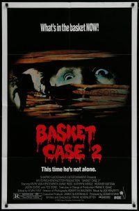 6w063 BASKET CASE 2 1sh '90 Frank Henenlotter horror comedy sequel, this time he's not alone!