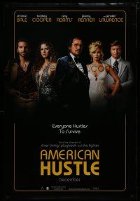 6x075 AMERICAN HUSTLE teaser DS 1sh '13 Christian Bale, Cooper, Amy Adams, Jennifer Lawrence!