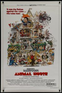 6x079 ANIMAL HOUSE style B 1sh '78 John Belushi, Landis classic, art by Rick Meyerowitz!