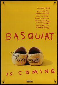 6x099 BASQUIAT teaser 1sh '96 Jeffrey Wright as Jean Michel Basquiat, David Bowie as Warhol!