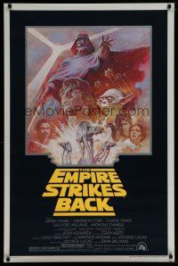 6x014 EMPIRE STRIKES BACK 1sh R81 George Lucas sci-fi classic, cool artwork by Tom Jung!