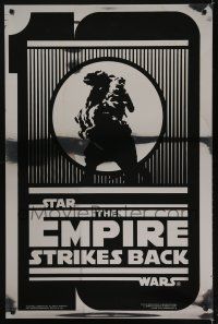 6x016 EMPIRE STRIKES BACK Kilian foil style B 1sh R90 George Lucas sci-fi classic, art by Stedry!