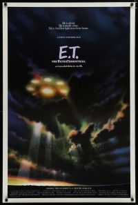 6x260 E.T. THE EXTRA TERRESTRIAL advance 1sh '82 best different spaceship in clouds image!
