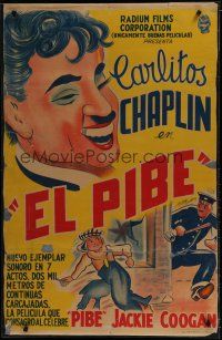 6y002 KID Argentinean R40s Charlie Chaplin, Jackie Coogan, wonderful different artwork!