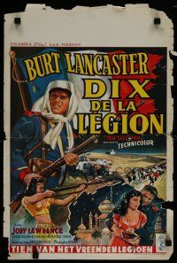 6y482 TEN TALL MEN Belgian '51 Burt Lancaster & Gilbert Roland in the French Foreign Legion!