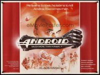 6y299 ANDROID British quad '82 Klaus Kinski, Norbert Weisser, Max 404 learns to love & to kill!