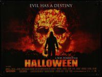 6y329 HALLOWEEN DS British quad '07 Rob Zombie directed horror, evil has a destiny!