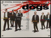 6y373 RESERVOIR DOGS DS British quad '92 Quentin Tarantino, Keitel, Buscemi, Penn, different!