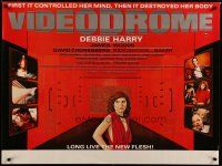 6y390 VIDEODROME British quad '83 Cronenberg, James Woods, different Wilson art of Debbie Harry!