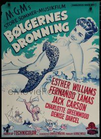 6y760 DANGEROUS WHEN WET Danish '54 different Gaston art of sexiest swimmer Esther Williams!