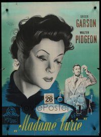 6y799 MADAME CURIE Danish '46 historical scientist Greer Garson, Walter Pidgeon