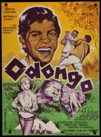6y811 ODONGO Danish '56 Rhonda Fleming in an African adventure sweeping from Kenya to Congo!