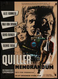 6y817 QUILLER MEMORANDUM Danish '67 George Segal, Alec Guinness, Max Von Sydow, Senta Berger!
