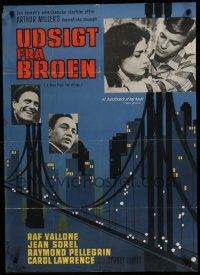 6y848 VIEW FROM THE BRIDGE Danish '62 Vallone, Arthur Miller's towering drama of love & obsession!