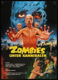 6y077 DOCTOR BUTCHER M.D. German '81 Marino Girolami's Zombi Holocaust, wild different horror art!