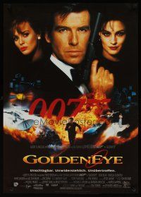 6y080 GOLDENEYE German '95 Pierce Brosnan as Bond, Isabella Scorupco, sexy Famke Janssen!