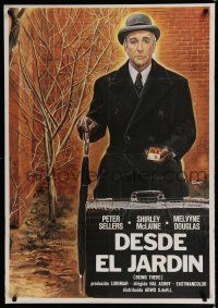 6y607 BEING THERE Italian 1sh '80 completely different art of Peter Sellers by Enzo Sciotti!